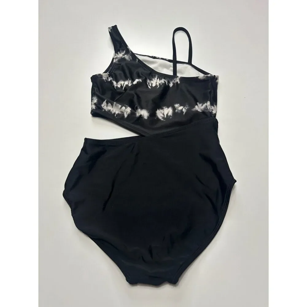 More than Magic girls One Piece Swimsuit Black  Large 10 12